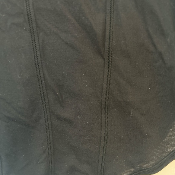 Lululemon black tank top, built in bra, v neck thin strap, size 4 - Picture 5 of 6